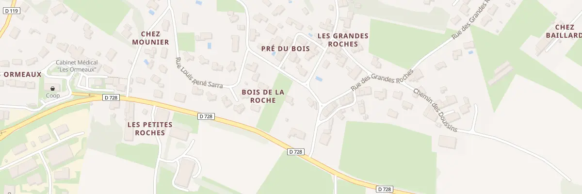 Plan des Grandes Roches à Corme-Royal