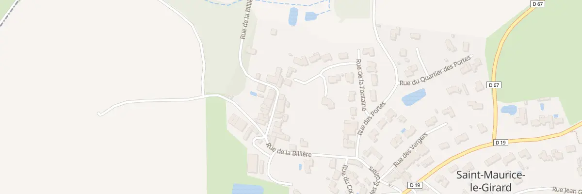 Plan du 38 La Billiere à Saint-Maurice-le-Girard