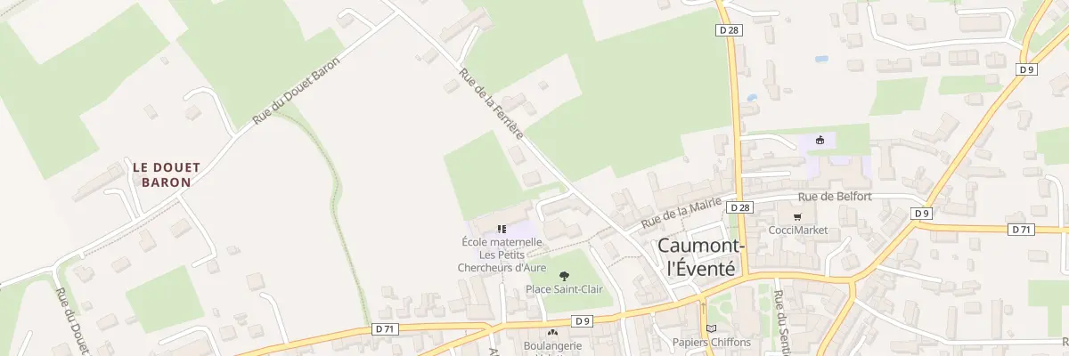 Plan du 169 Rue de la Ferriere (Caumont) à Caumont-sur-Aure