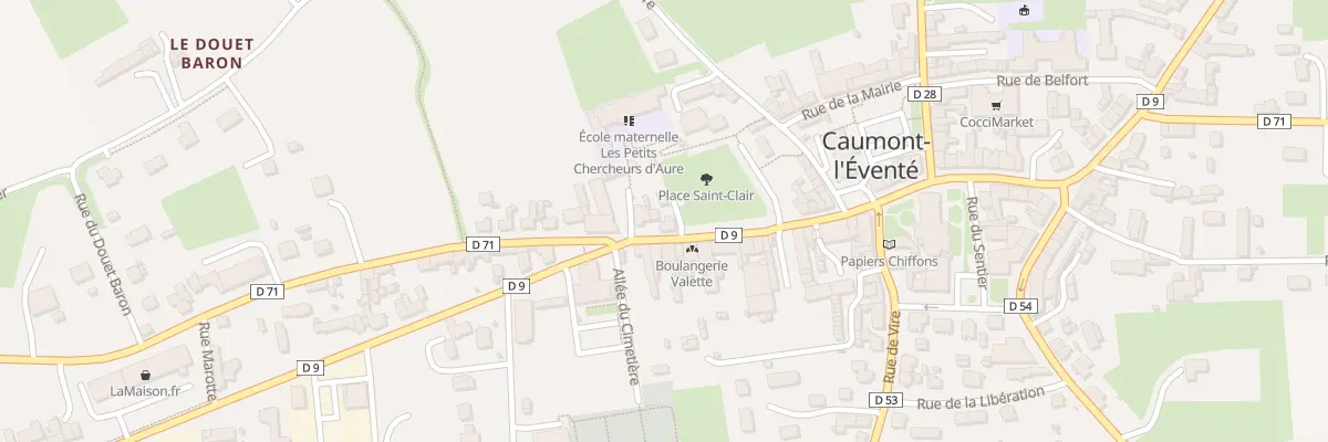 Plan du 5244 Rue Saint Martin (Caumont) à Caumont-sur-Aure