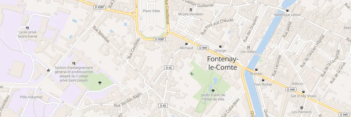 Plan du 7 Rue du puits saint-martin à Fontenay-le-Comte