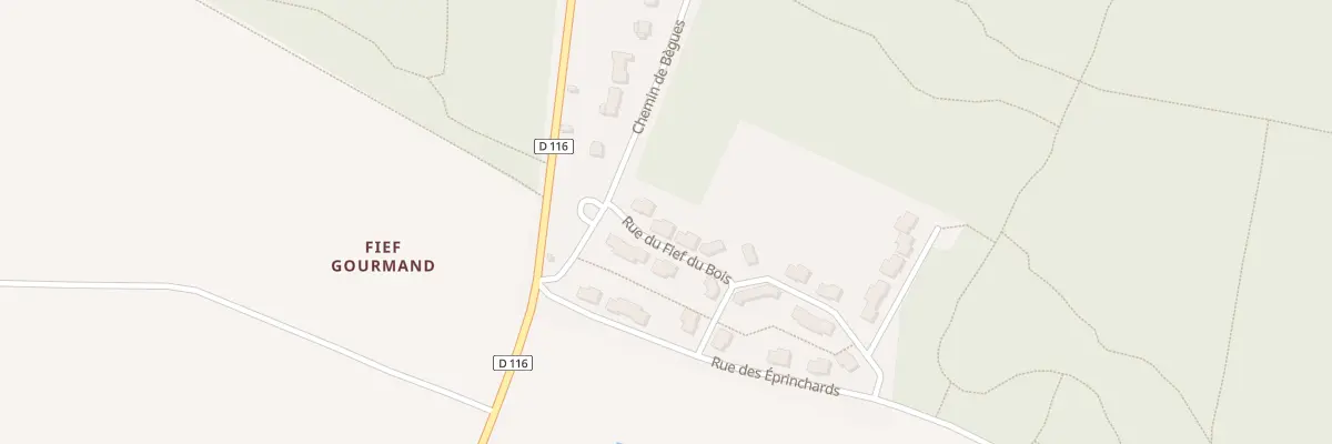 Plan du 3 Rue du Fief du Bois à Benon