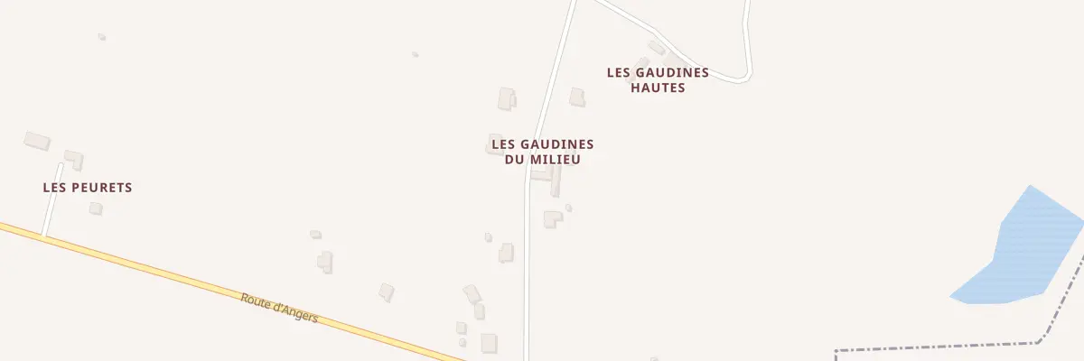 Plan du 160 Che des Gaudines à Segré-en-Anjou Bleu
