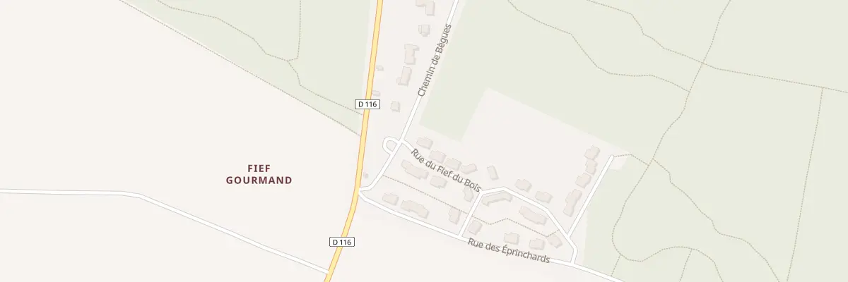 Plan du 1 Rue du Fief du Bois à Benon