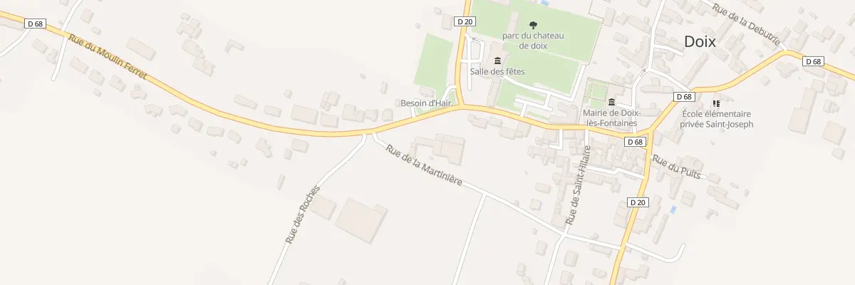 Plan du 50 Rue de la martinière à Doix lès Fontaines