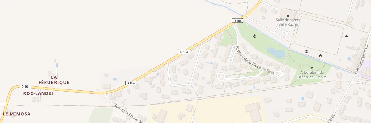 Plan du 4 Av de l’Hermitage à Bécon-les-Granits