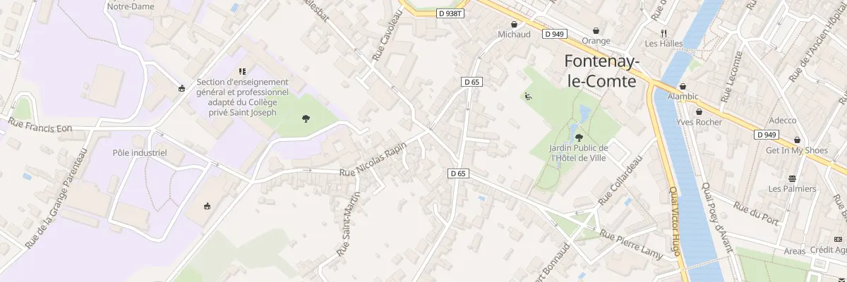 Plan du 9B Rue Nicolas Rapin à Fontenay-le-Comte