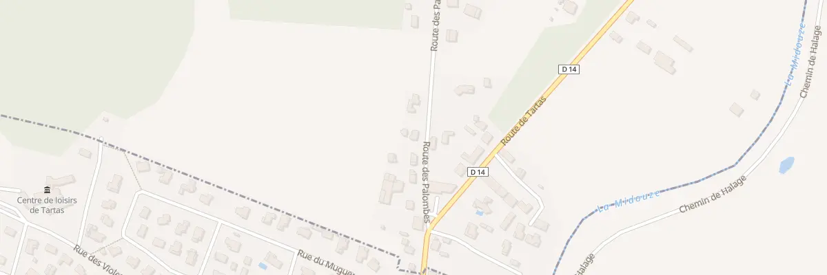 Plan du 4782 Rte des Palombes à Carcen-Ponson