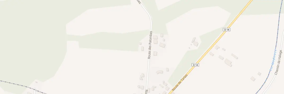 Plan du 4646 Rte des Palombes à Carcen-Ponson