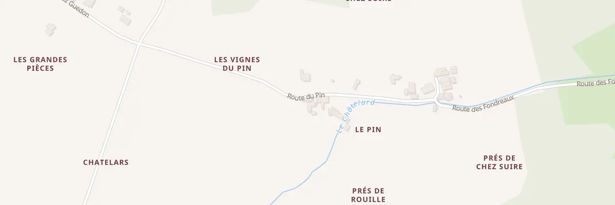 Plan du 14 Rte du Pin à Meursac
