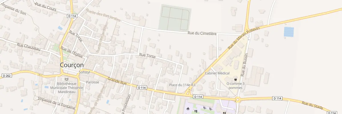 Plan du 24 Rue Torse à Courçon