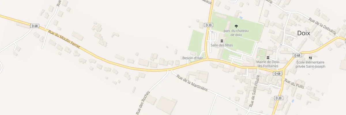 Plan du 64 Gr Grande Rue à Doix lès Fontaines