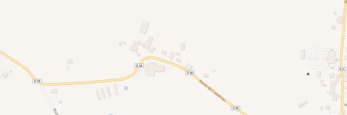 Plan du 208 Rte de Castelnau à Donzacq