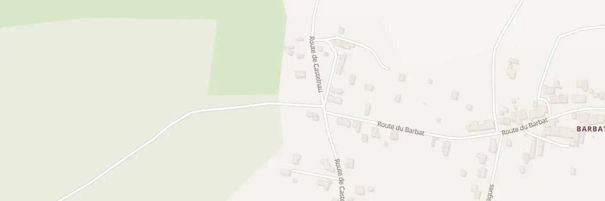 Plan de Au Garoux à Listrac-Médoc