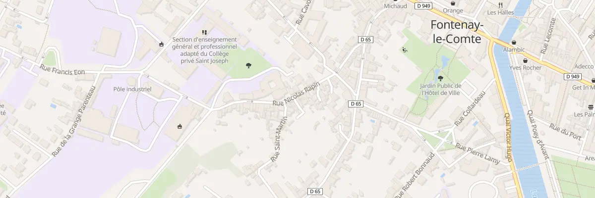 Plan du 27 Rue Nicolas Rapin à Fontenay-le-Comte