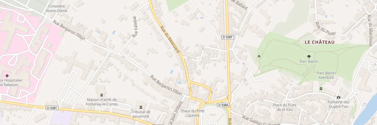 Plan du 22 Rue du bedouard à Fontenay-le-Comte