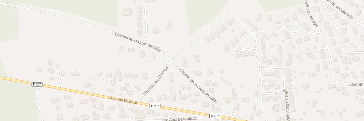 Plan du 21B Che de la Croix de Cujac à Castelnau-de-Médoc