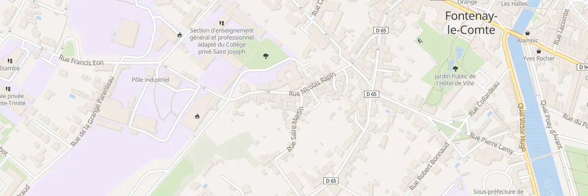 Plan du 33 Rue Nicolas Rapin à Fontenay-le-Comte