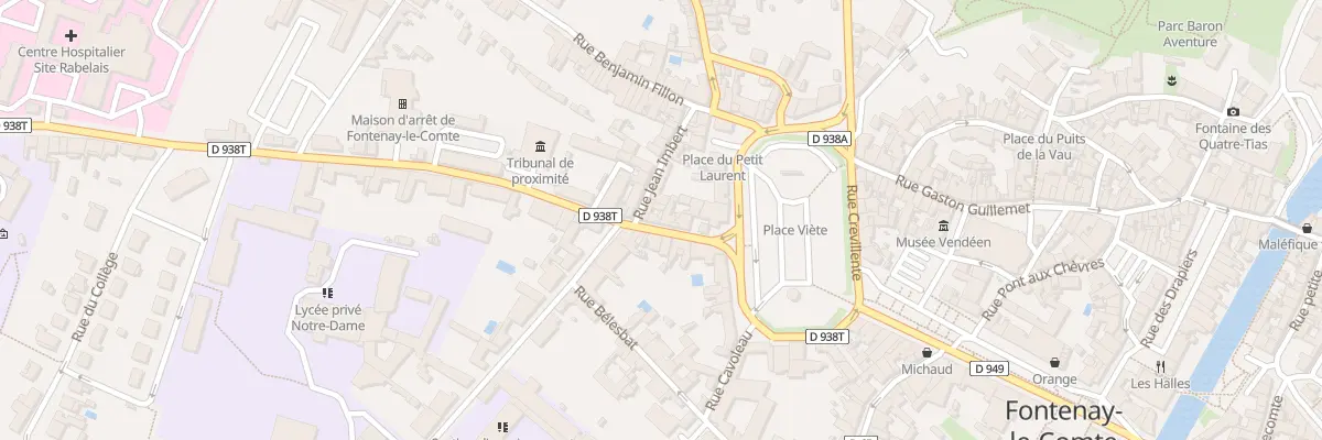 Plan du 14 Rue rabelais à Fontenay-le-Comte
