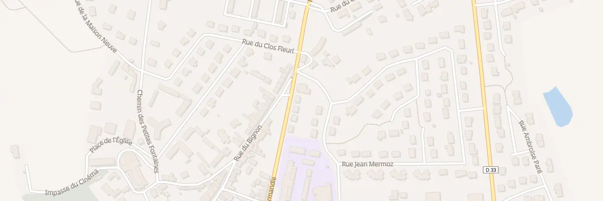 Plan du 46 Rue de Normandie à Gorron