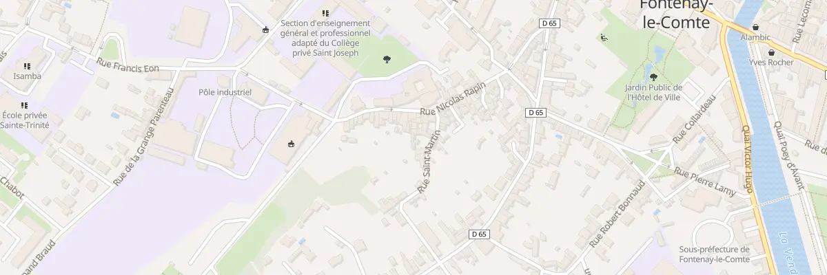 Plan du 35 Rue Nicolas Rapin à Fontenay-le-Comte