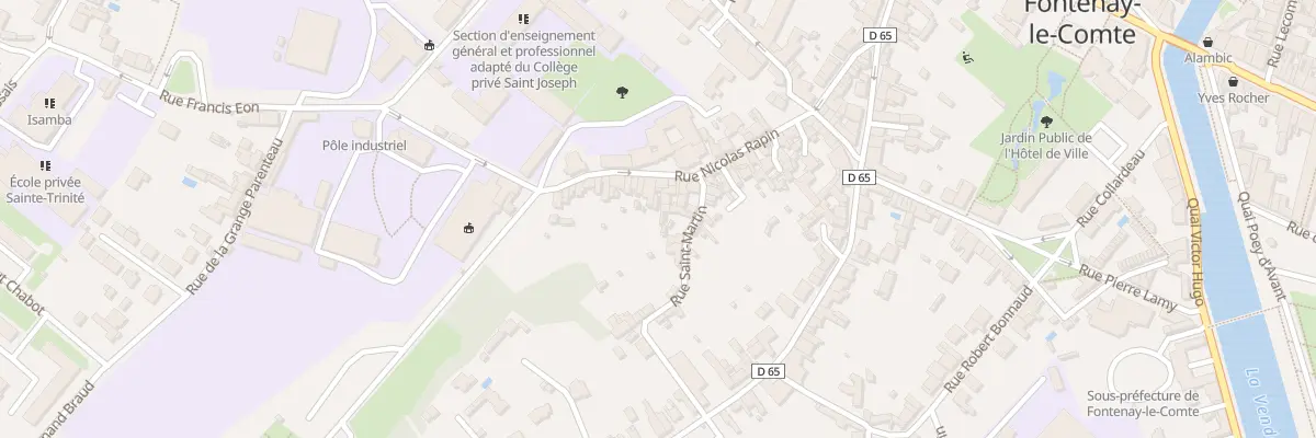 Plan du 39 Rue Nicolas Rapin à Fontenay-le-Comte