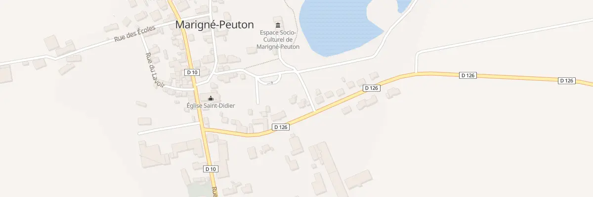 Plan du 3 Rue des Roseaux à Marigné-Peuton
