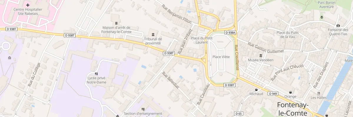 Plan du 13 Rue rabelais à Fontenay-le-Comte