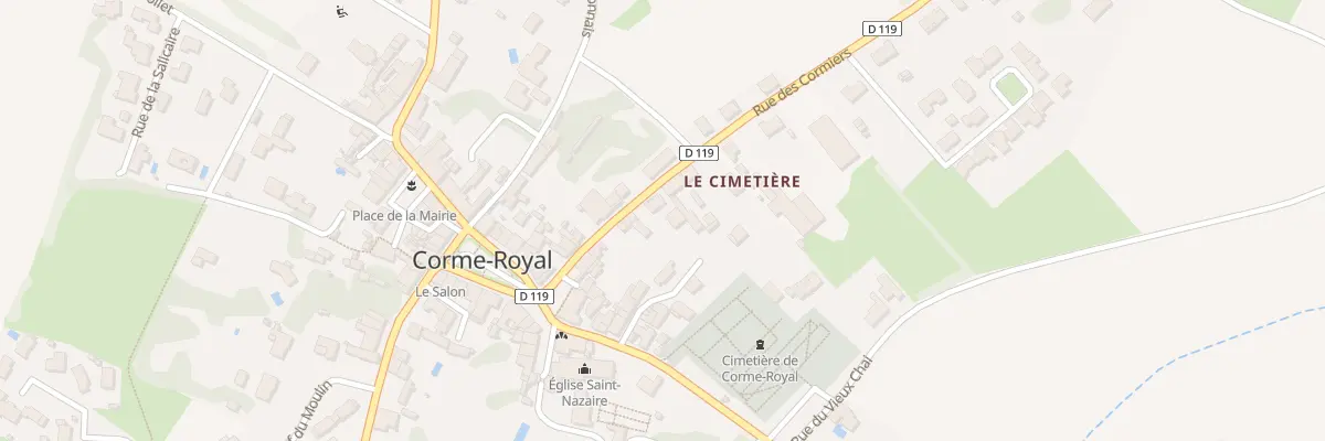 Plan du 22 Rue des Cormiers à Corme-Royal