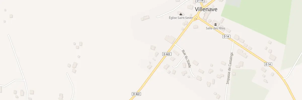 Plan du 164 Rte de Rion-des-landes à Villenave