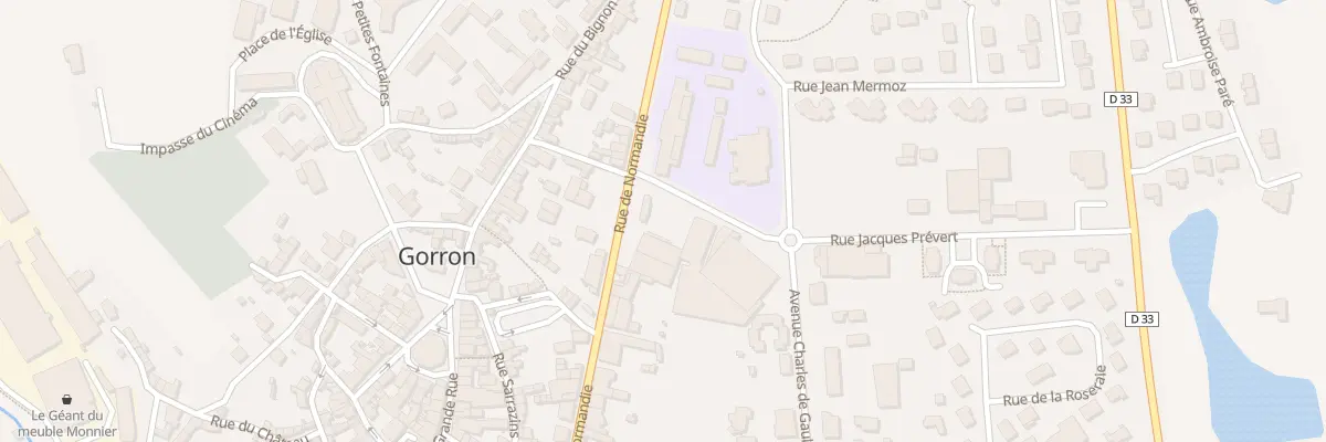 Plan du 34 Rue de Normandie à Gorron