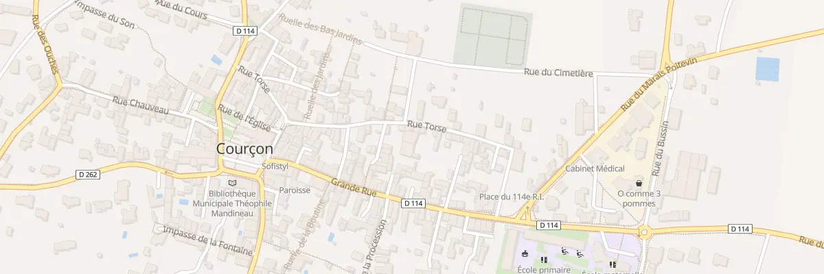 Plan du 33 Rue Torse à Courçon