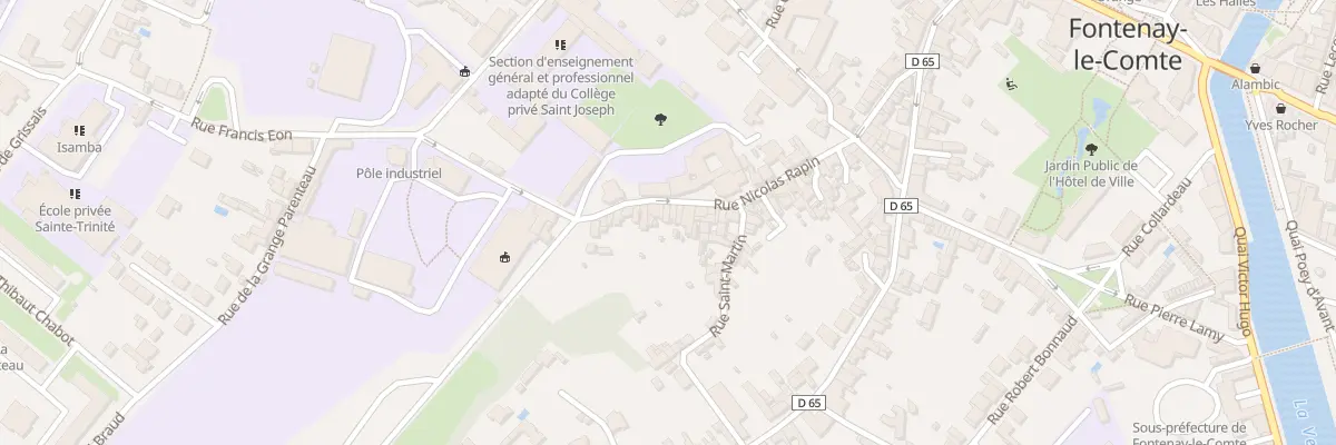 Plan du 45 Rue Nicolas Rapin à Fontenay-le-Comte