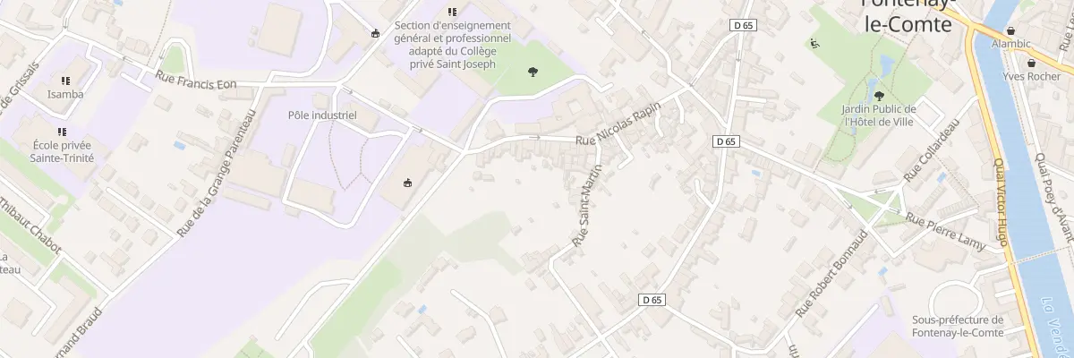 Plan du 43B Rue Nicolas Rapin à Fontenay-le-Comte