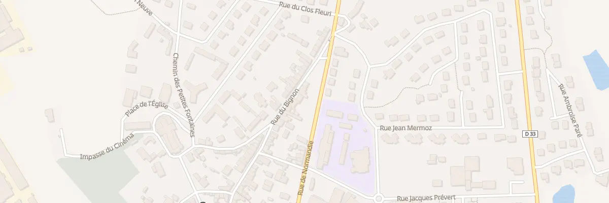 Plan du 56 Rue du Bignon à Gorron