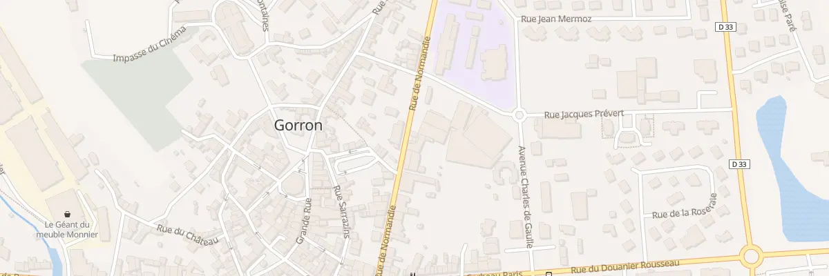 Plan du 30 Rue de Normandie à Gorron