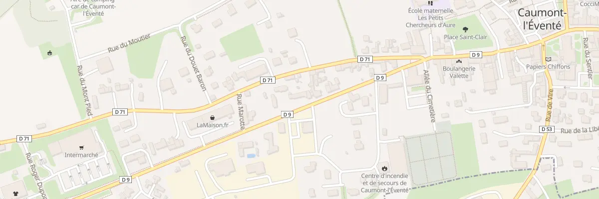 Plan du 210 Rte de Torigni (Caumont) à Caumont-sur-Aure
