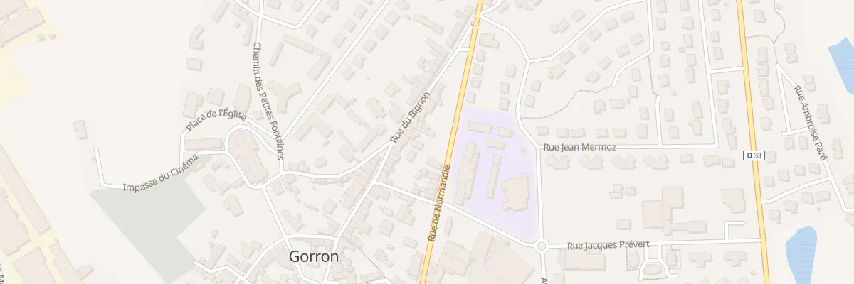 Plan du 46 Rue du Bignon à Gorron