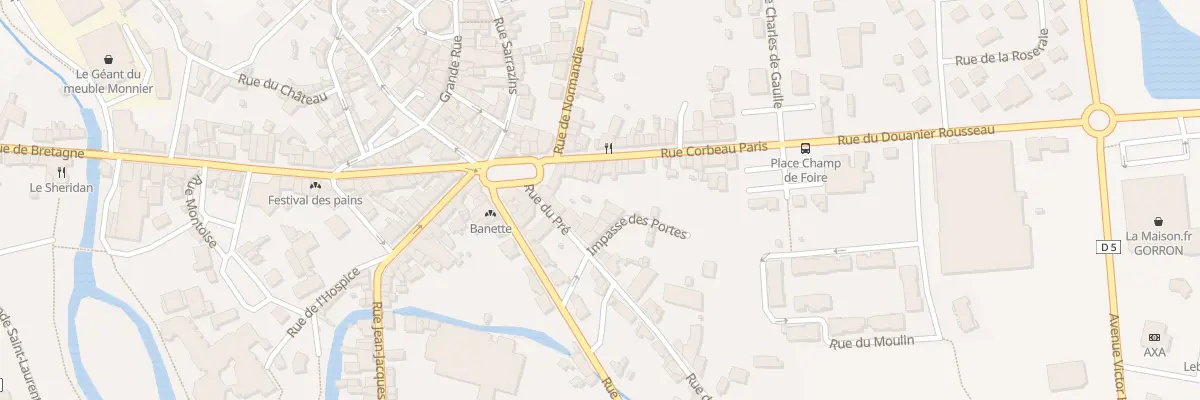 Plan du 14 Rue Corbeau Paris à Gorron