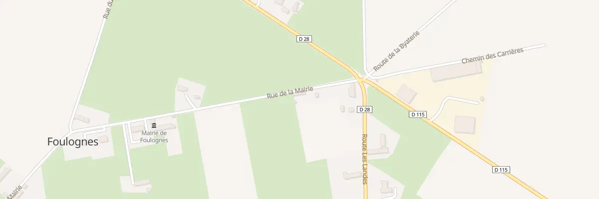 Plan du 5002 Carrefour des Carrieres à Foulognes