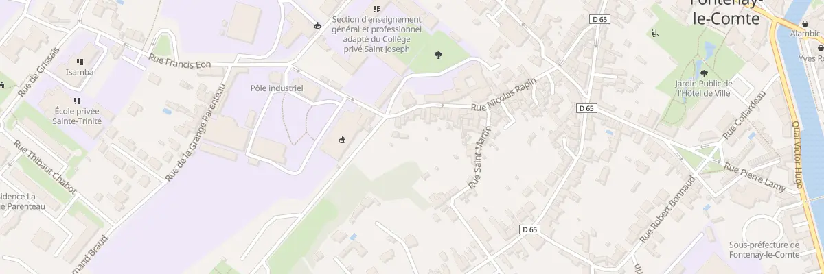 Plan du 57 Rue Nicolas Rapin à Fontenay-le-Comte