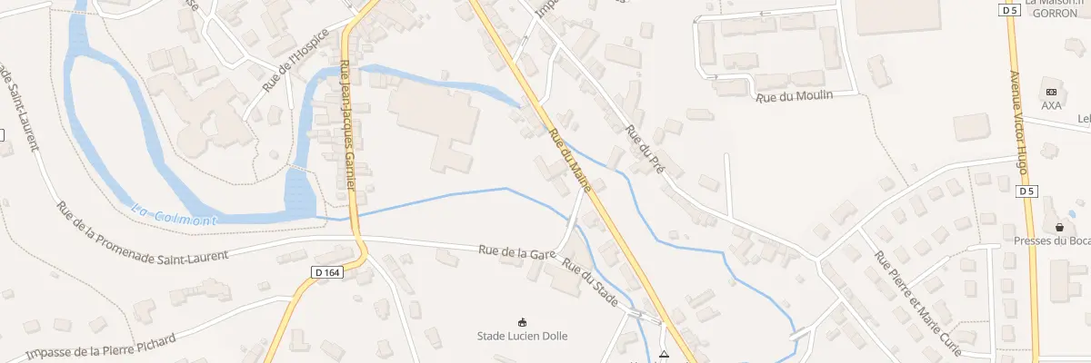 Plan du 28 Rue du Maine à Gorron