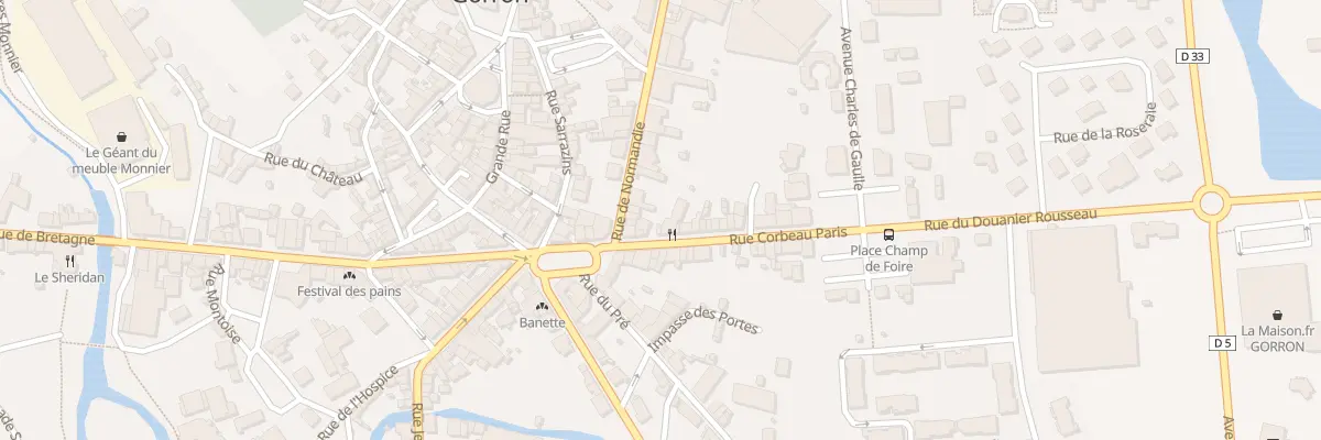 Plan du 6 Rue de Normandie à Gorron