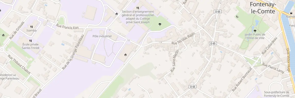 Plan du 61 Rue Nicolas Rapin à Fontenay-le-Comte