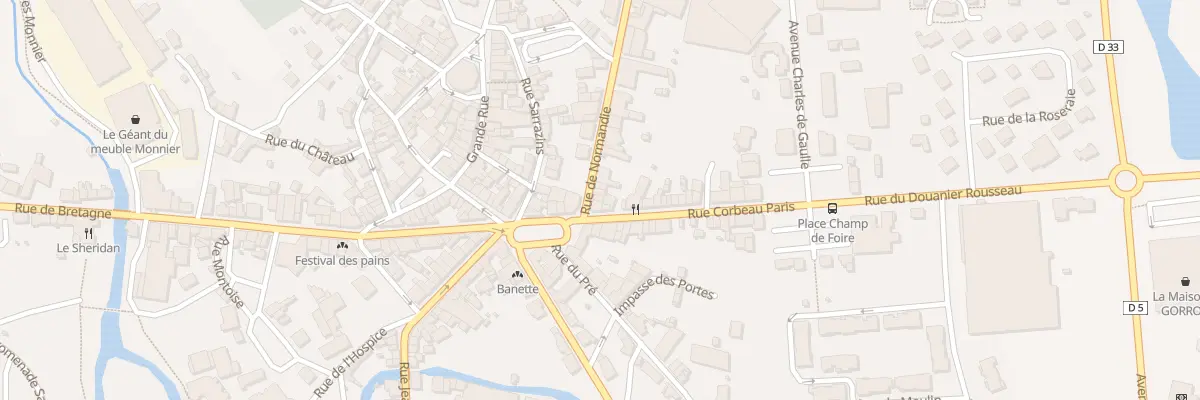 Plan du 4 Rue de Normandie à Gorron