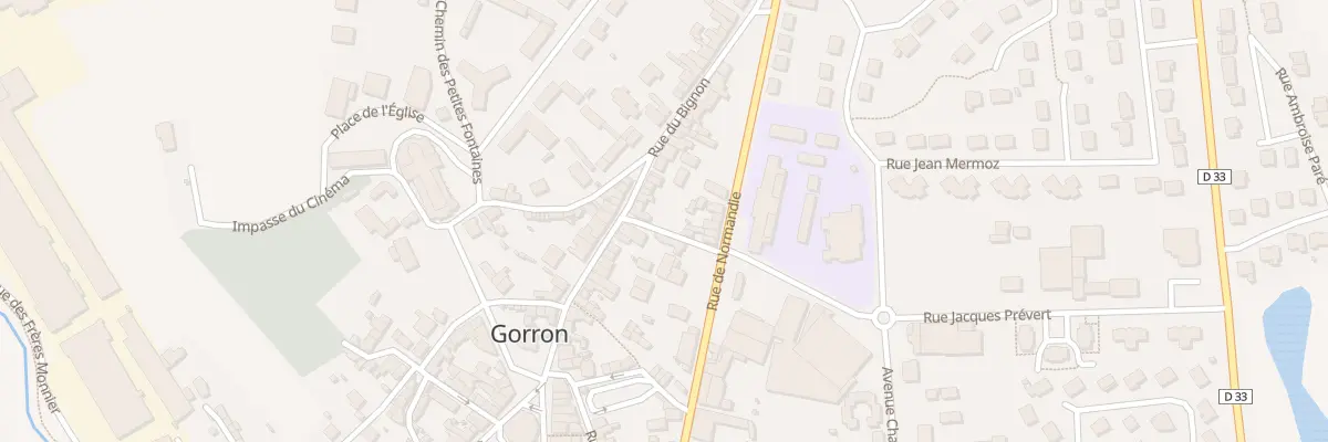 Plan du 32 Rue du Bignon à Gorron