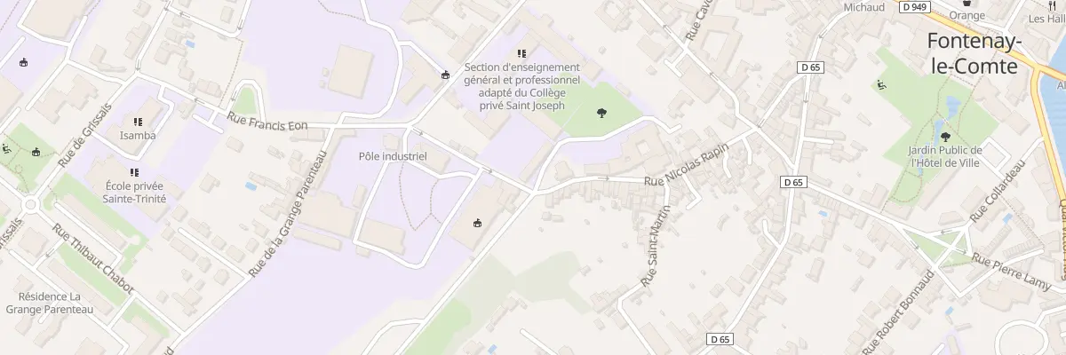Plan du 28 Rue Nicolas Rapin à Fontenay-le-Comte