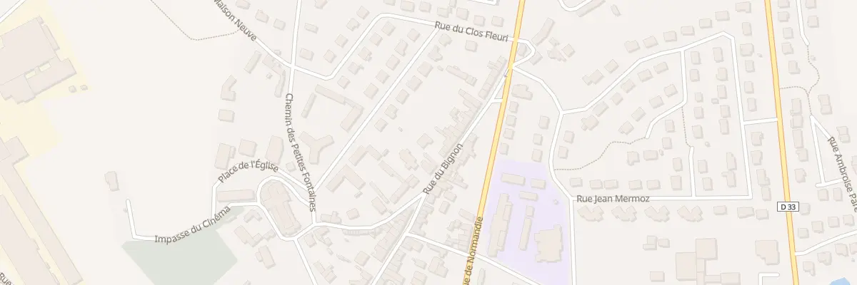 Plan du 39 Rue du Bignon à Gorron