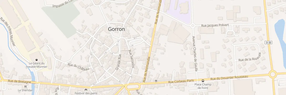 Plan du 19 Rue de Normandie à Gorron