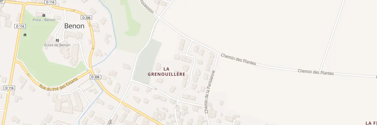 Plan du 7 Rue des Gentilshommes à Benon